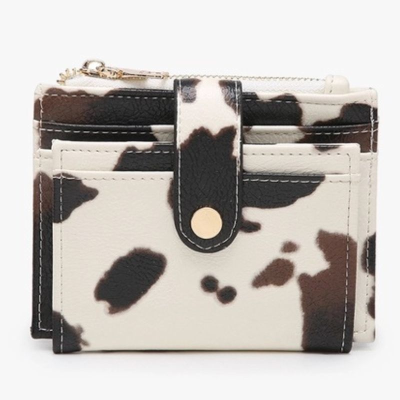 Sam Wallet Cow Print
